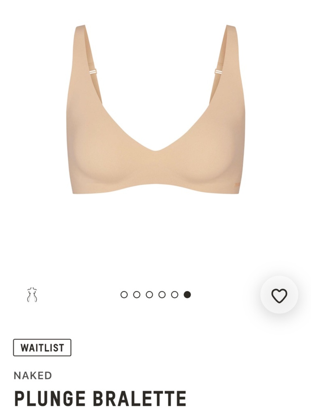 SKIMS Naked Plunge Bralette in Ochre